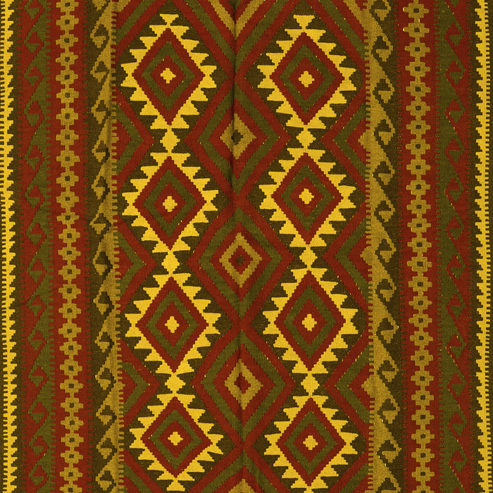 Southwestern Yellow Country Rug, tr2543yw