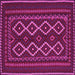 Square Southwestern Pink Country Rug, tr2543pnk