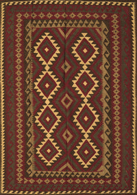 Southwestern Brown Country Rug, tr2543brn