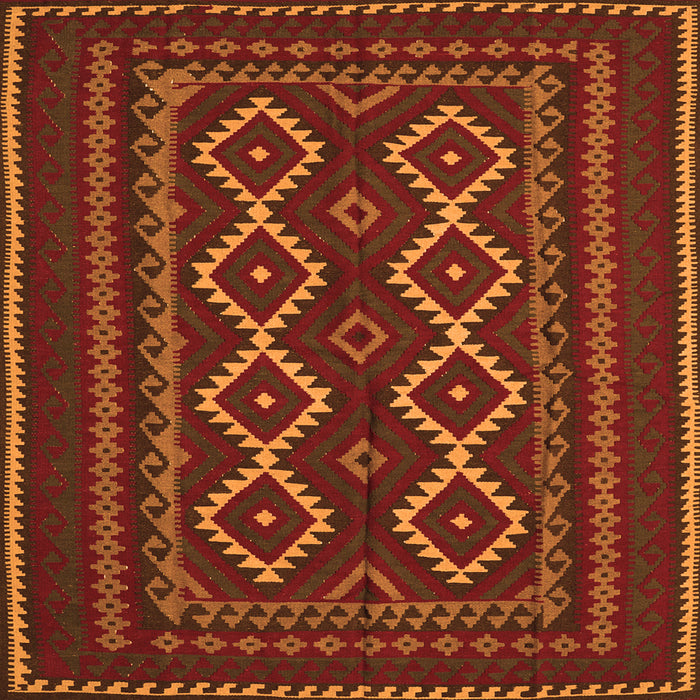 Serging Thickness of Southwestern Orange Country Rug, tr2543org