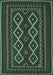 Southwestern Turquoise Country Rug, tr2543turq