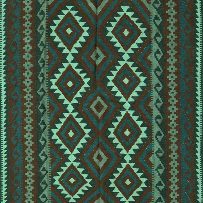 Southwestern Turquoise Country Rug, tr2543turq