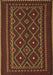 Southwestern Brown Country Rug, tr2544brn