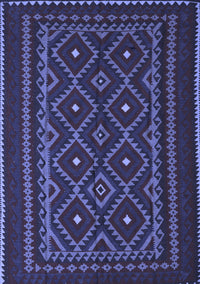 Southwestern Blue Country Rug, tr2544blu