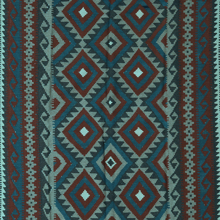 Southwestern Light Blue Country Rug, tr2544lblu
