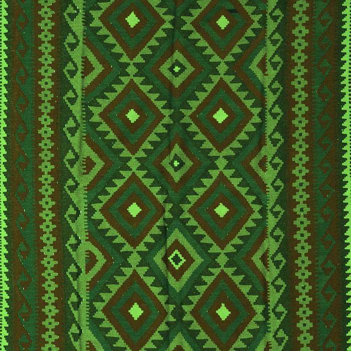 Southwestern Green Country Rug, tr2544grn