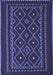 Southwestern Blue Country Rug, tr2544blu