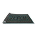 Sideview of Southwestern Light Blue Country Rug, tr2544lblu