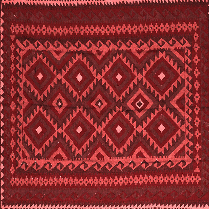 Machine Washable Southwestern Red Country Rug, wshtr2544red
