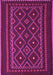 Machine Washable Southwestern Pink Country Rug, wshtr2544pnk