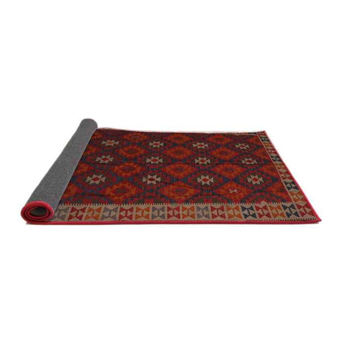 Sideview of Traditional Dark Brown Southwestern Rug, tr2545