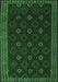 Southwestern Emerald Green Country Rug, tr2545emgrn