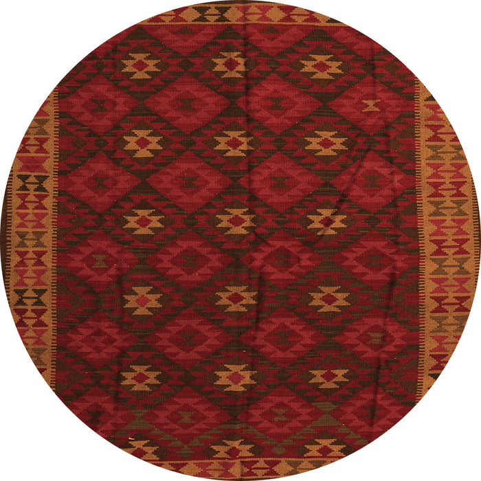 Machine Washable Southwestern Orange Country Area Rugs, wshtr2545org