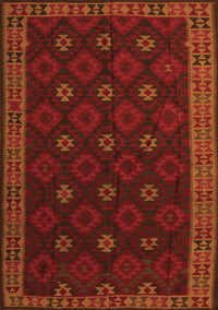 Southwestern Orange Country Rug, tr2545org