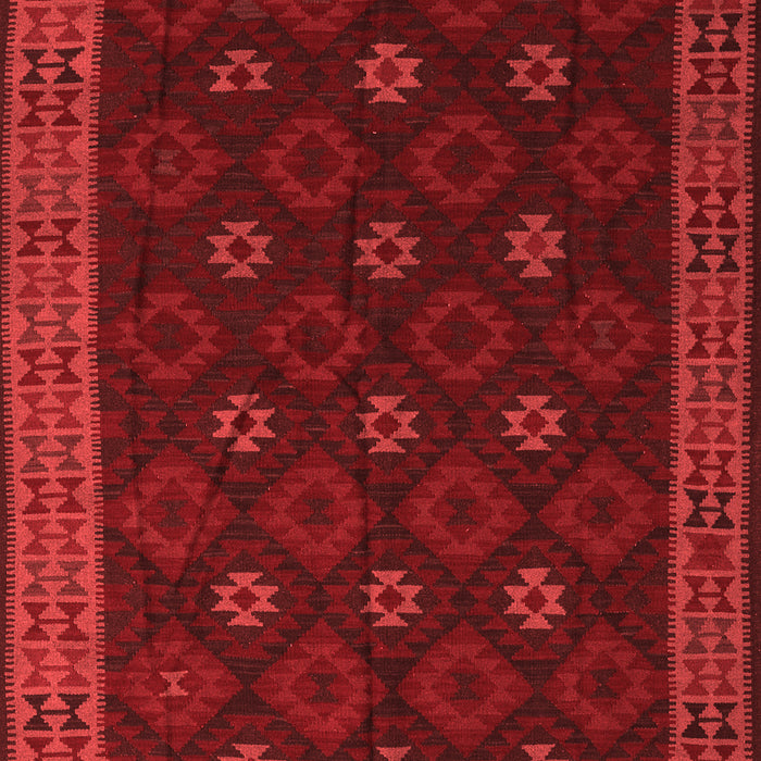 Machine Washable Southwestern Red Country Rug, wshtr2545red