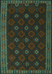 Southwestern Turquoise Country Rug, tr2545turq