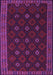 Machine Washable Southwestern Purple Country Area Rugs, wshtr2545pur