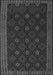 Serging Thickness of Machine Washable Southwestern Gray Country Rug, wshtr2545gry