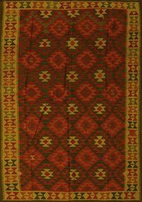 Southwestern Yellow Country Rug, tr2545yw