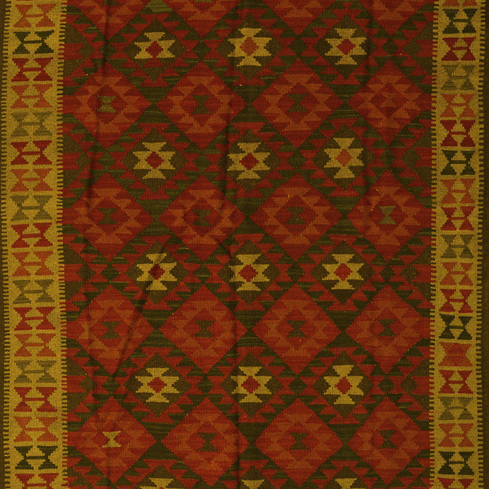 Southwestern Yellow Country Rug, tr2545yw