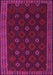 Machine Washable Southwestern Pink Country Rug, wshtr2545pnk