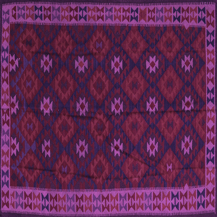 Square Southwestern Purple Country Rug, tr2545pur