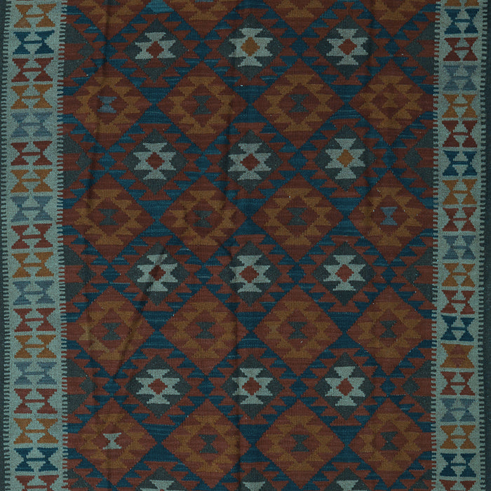 Machine Washable Southwestern Light Blue Country Rug, wshtr2545lblu