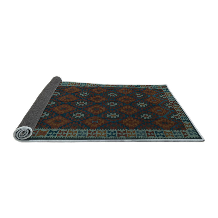 Sideview of Southwestern Light Blue Country Rug, tr2545lblu