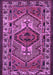 Machine Washable Persian Purple Traditional Area Rugs, wshtr2546pur