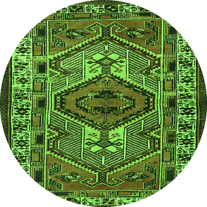 Machine Washable Persian Green Traditional Area Rugs, wshtr2546grn