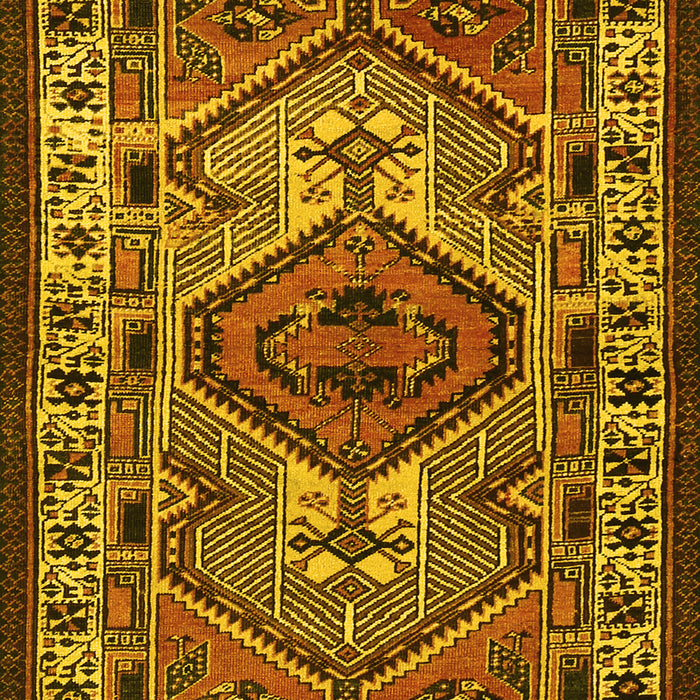 Machine Washable Persian Yellow Traditional Rug, wshtr2546yw