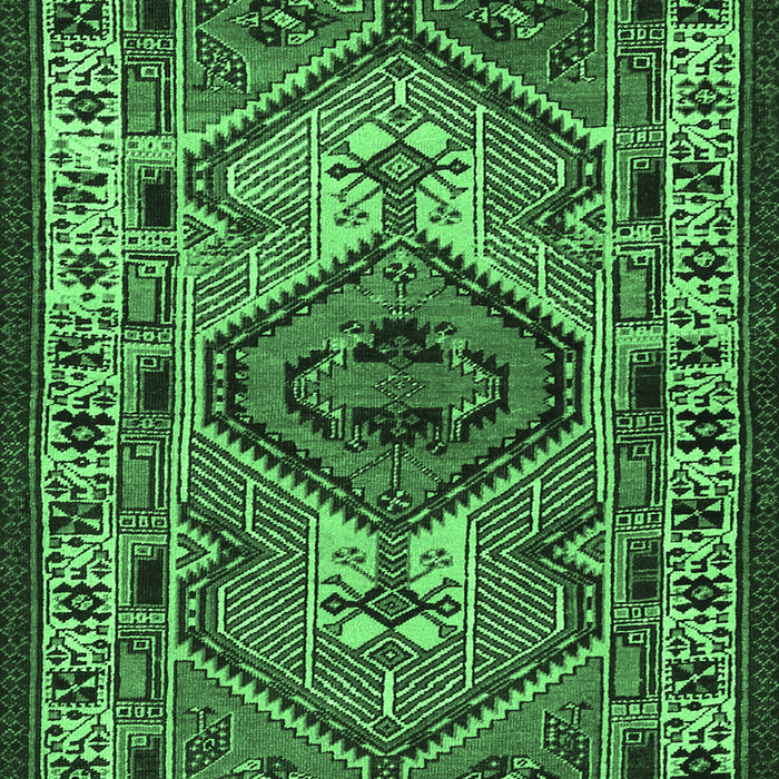 Machine Washable Persian Emerald Green Traditional Area Rugs, wshtr2546emgrn