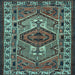 Square Persian Light Blue Traditional Rug, tr2546lblu