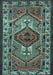 Machine Washable Persian Light Blue Traditional Rug, wshtr2546lblu