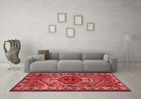 Machine Washable Persian Red Traditional Rug, wshtr2546red