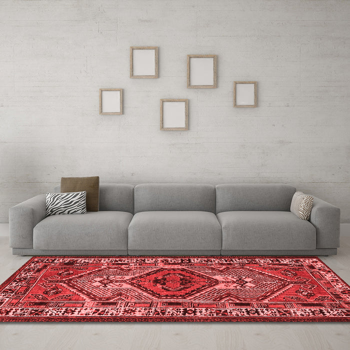 Traditional Red Washable Rugs