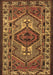 Machine Washable Persian Brown Traditional Rug, wshtr2546brn