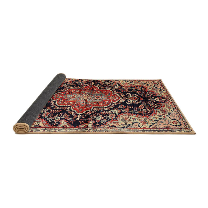 Sideview of Traditional Red Medallion Rug, tr2547