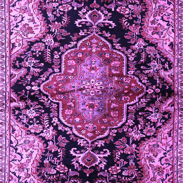 Medallion Purple Traditional Rug, tr2547pur