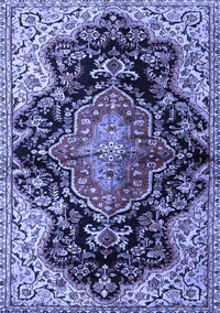 Medallion Blue Traditional Rug, tr2547blu