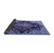 Sideview of Medallion Blue Traditional Rug, tr2547blu