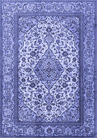 Medallion Blue Traditional Rug, tr2548blu