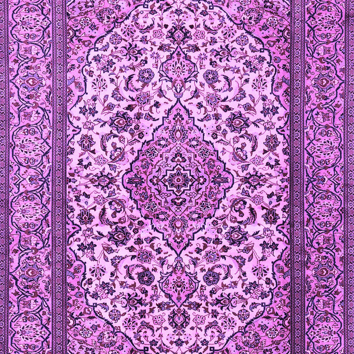 Machine Washable Medallion Purple Traditional Area Rugs, wshtr2548pur