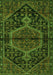 Medallion Green Traditional Rug, tr2549grn