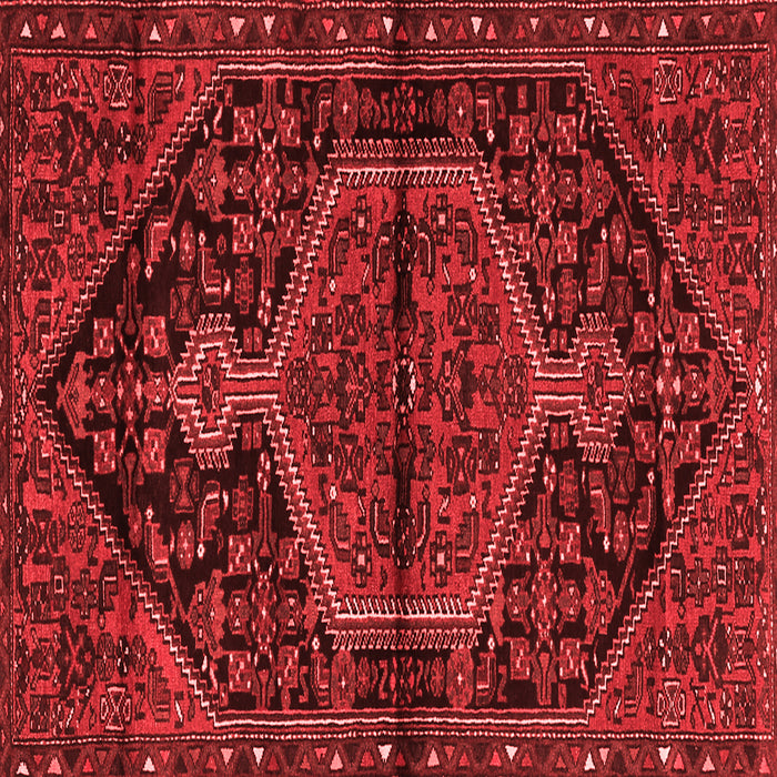 Medallion Red Traditional Rug, tr2549red