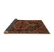 Sideview of Medallion Brown Traditional Rug, tr2549brn