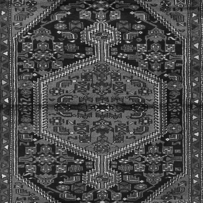 Medallion Gray Traditional Rug, tr2549gry