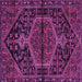 Square Medallion Purple Traditional Rug, tr2549pur