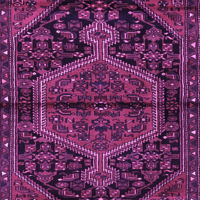 Medallion Purple Traditional Rug, tr2549pur