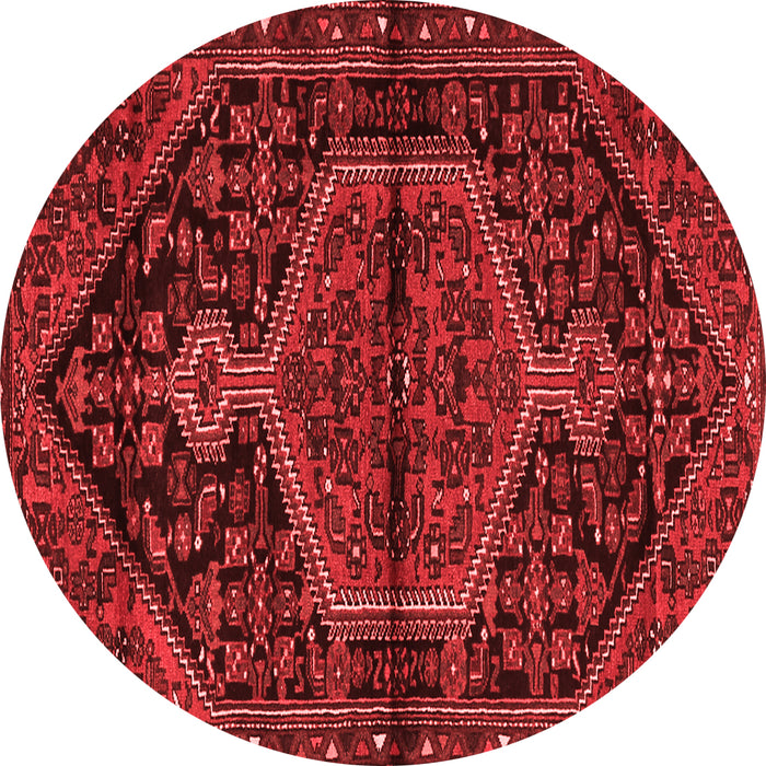 Medallion Red Traditional Rug, tr2549red